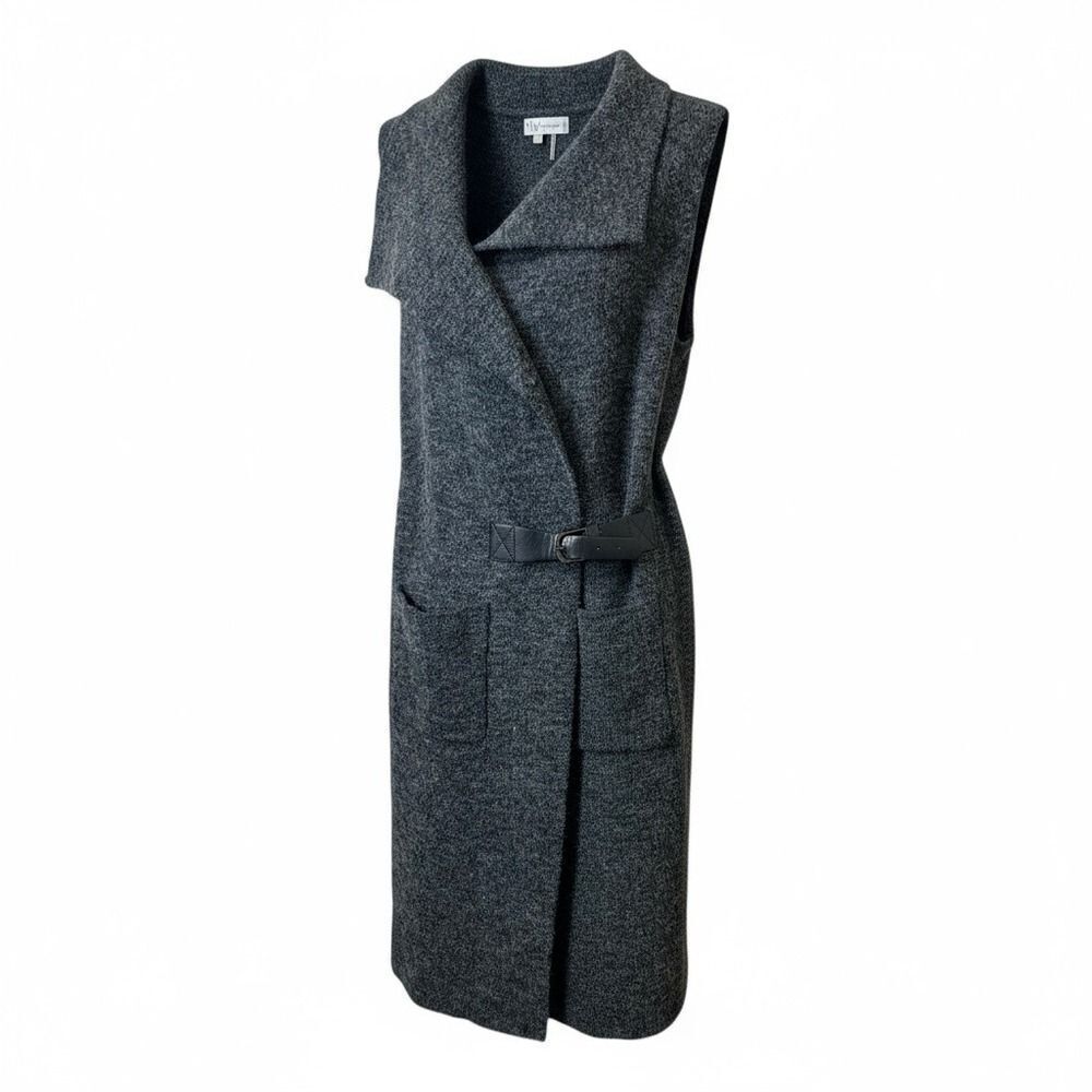 Neiman Marcus Gray Sleeveless tunic/vest dress